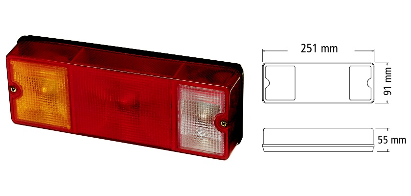 1580 - JGO.FAROS TRASERO CON RETROMARCHA